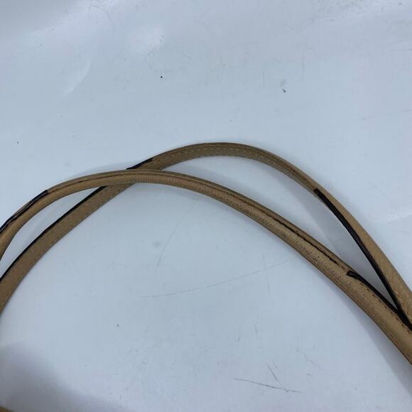 Coach Large Edie Tan Leather Shoulder Bag - Picture 10 of 13